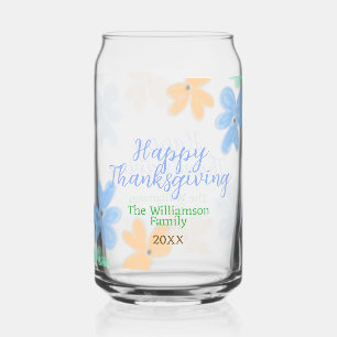 Vaso Con Forma De Lata Naranja azul color de agua verde inviernoGracias