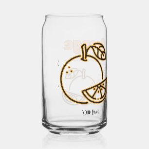 Vaso Con Forma De Lata Naranja.Definir