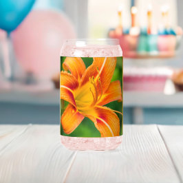 Vaso Con Forma De Lata Naranja Lily