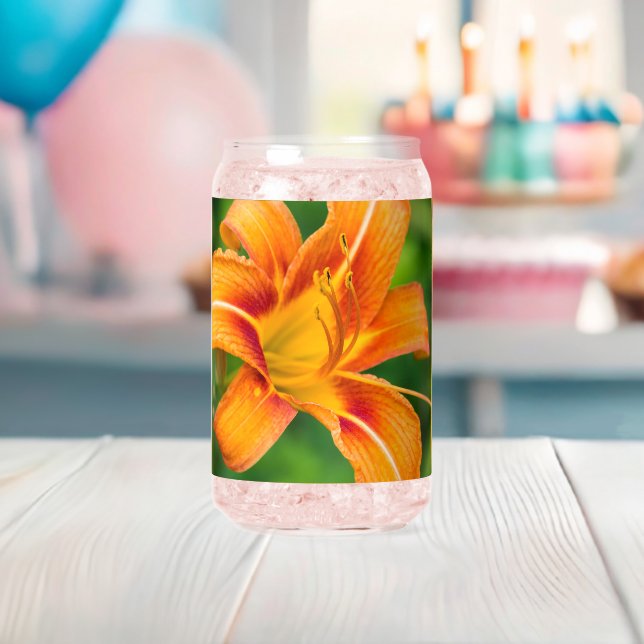 Vaso Con Forma De Lata Naranja Lily (Insitu (Baby Shower))