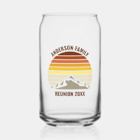 Naranja Sunset Mountain Retro Fiesta de Reunión Fa