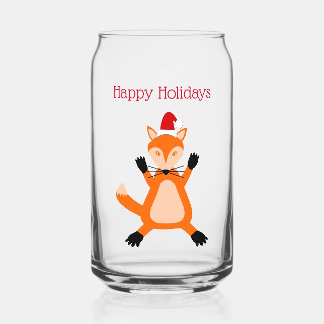 Vaso Con Forma De Lata Navidades breves Fox Personalizado (Anverso)