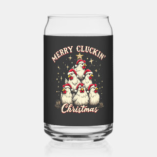 Vaso Con Forma De Lata Navidades del Merry Clucking Ropa Funny