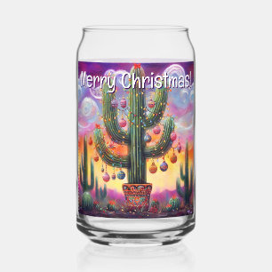 Vaso Con Forma De Lata Navidades en el desierto Saguaro Cactus al suroest