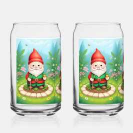 Vaso Con Forma De Lata Navidades Gnome