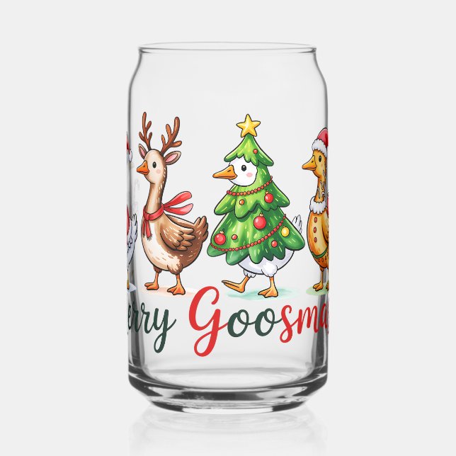 Vaso Con Forma De Lata Navidades graciosos Silly Goose (Izquierda)
