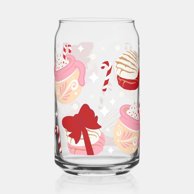 Vaso Con Forma De Lata Navidades mexicanos de Pan Dulce Cafecito (Anverso)