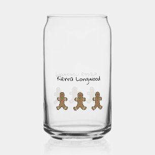 Vaso Con Forma De Lata Navidades personalizados bebiendo vidrio