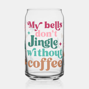 Vaso Con Forma De Lata Navidades Retro Brillantes Café Helado