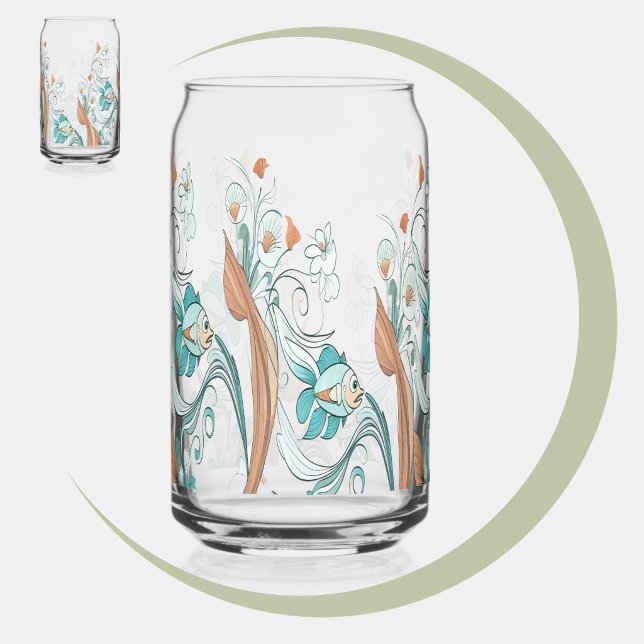 Vaso Con Forma De Lata Nebulosa Jubilosa (Jestful Nebulous Can Glass
)