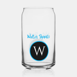 Vaso Con Forma De Lata Negocio monogramado o vidrio personalizado