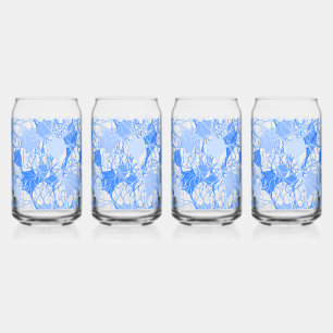 Vaso Con Forma De Lata Neuronas azules de la red neuronal