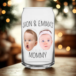 Vaso Con Forma De Lata Niños fotográficos personalizados, regalo del Día 
