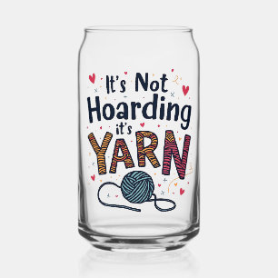 Vaso Con Forma De Lata No es acaparamiento si es un regalo de Yarn Croche