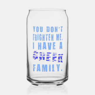 Vaso Con Forma De Lata No Me Asustas Tengo Familia Griega