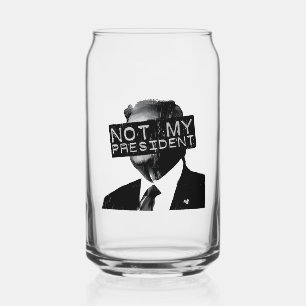 Vaso Con Forma De Lata No mi presidente contra Trump Inaguración liberal