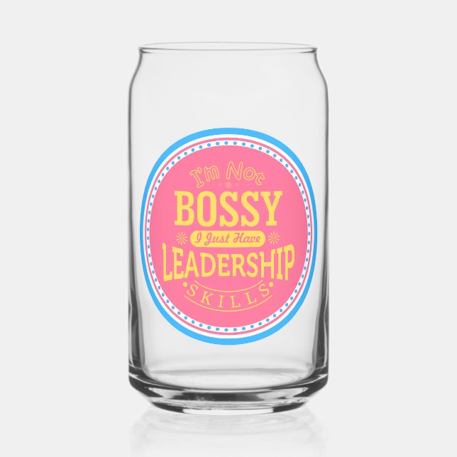 Vaso Con Forma De Lata no soy mandona cita  (Anverso)