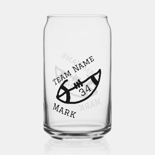 Vaso Con Forma De Lata nombre de equipo agregar nombre de jugador fecha d