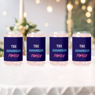 Vaso Con Forma De Lata nombre de familia único y elegante