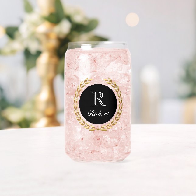 Vaso Con Forma De Lata Nombre personalizado (Insitu (Boda))