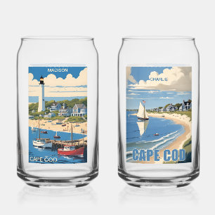Vaso Con Forma De Lata Nombre personalizado Cabo Cod Massachusetts