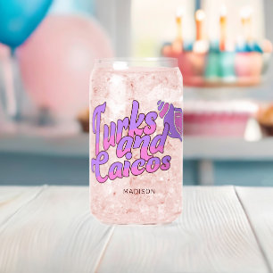 Vaso Con Forma De Lata Nombre personalizado: Concha de Turcos y Caicos