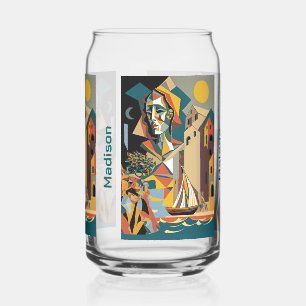 Vaso Con Forma De Lata Nombre personalizado Cubista Málaga