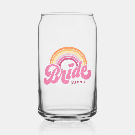 Vaso Con Forma De Lata Nombre personalizado de la novia Babe Bachelorette