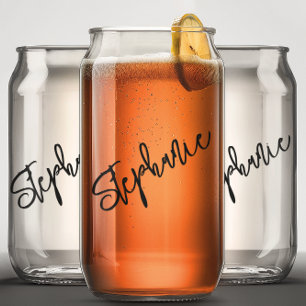 Vaso Con Forma De Lata Nombre personalizado en letra mayúscula