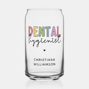 Vaso Con Forma De Lata Nombre personalizado Higienista dental Regalos RDH