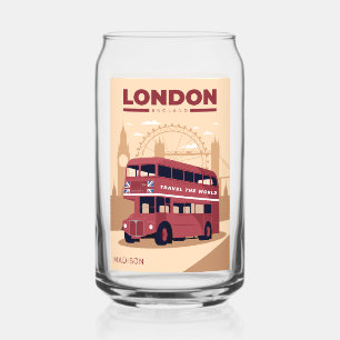 Vaso Con Forma De Lata Nombre personalizado LONDRES