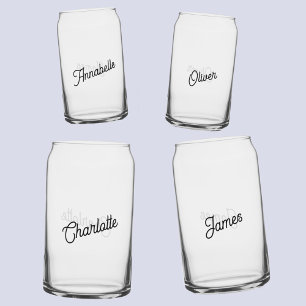 Vaso Con Forma De Lata Nombre personalizado moderno
