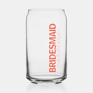 Vaso Con Forma De Lata Nombre Personalizado Script Bridal Party Favor Mod