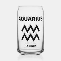Nombre personalizado / Texto Zodiac Rótulo Acuario