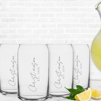 Vaso Con Forma De Lata Nombre personalizado y año
