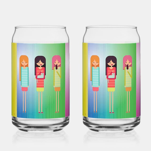 Vaso Con Forma De Lata Novia (Anverso)