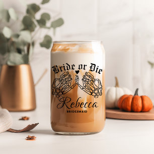 Vaso Con Forma De Lata Novia O Muere, Bridesmaids Personalizadas Hasta La