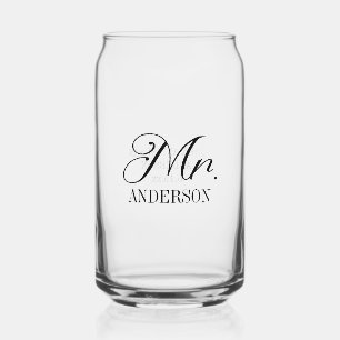 Vaso Con Forma De Lata Novio Recepción de Boda Personalizada