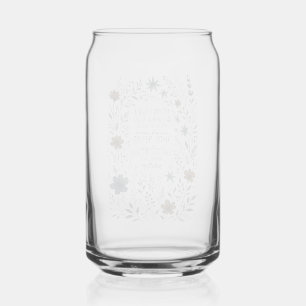 Vaso Con Forma De Lata Numbers 6:24–26 Bendición Sacerdotal Floral Vintag