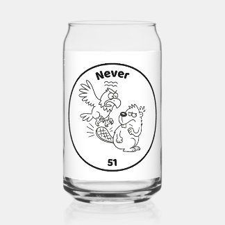 Vaso Con Forma De Lata Nunca 51 castor vs águila