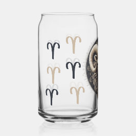 Vaso Con Forma De Lata Obra de arte de los símbolos de los Aries en huelg