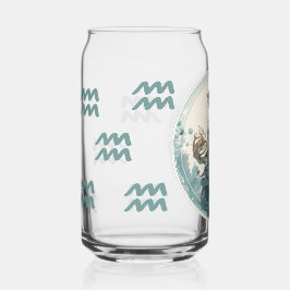 Vaso Con Forma De Lata Obra de arte del símbolo acuario llamativo