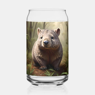 Vaso Con Forma De Lata "Oculto en el Bush: un wombat australiano salvaje"