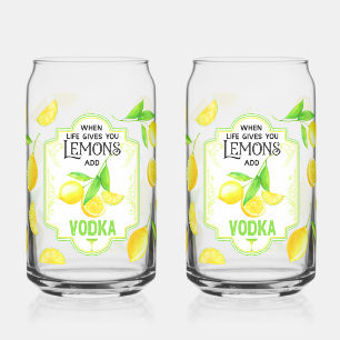 Vaso Con Forma De Lata Ocurrente 'Cuando la Vida te Da Limones, Añade Vod