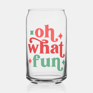 Vaso Con Forma De Lata Oh Qué Diversión - Tipografía festiva