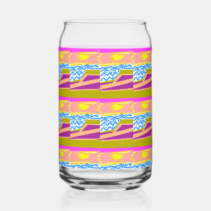 Vaso Con Forma De Lata Olas de yate al atardecer 