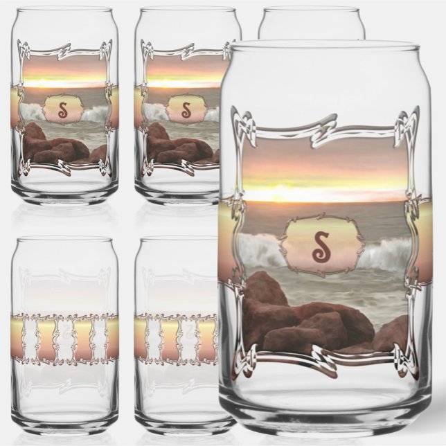 Vaso Con Forma De Lata Ondas y Boulders 0893 (Subido por el creador)