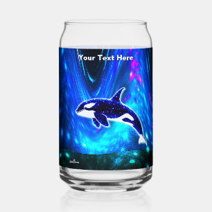 Vaso Con Forma De Lata Orca Cósmica