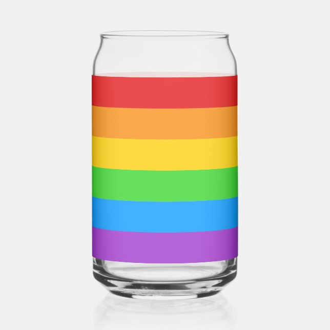 Vaso Con Forma De Lata Orgullo: Bandera arcoiris (Anverso)