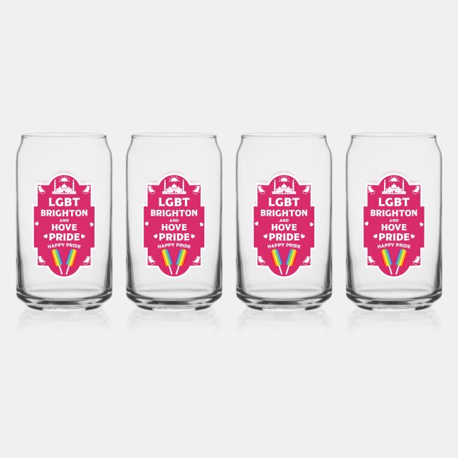 Vaso Con Forma De Lata Orgullo Gay Brighton (Anverso)